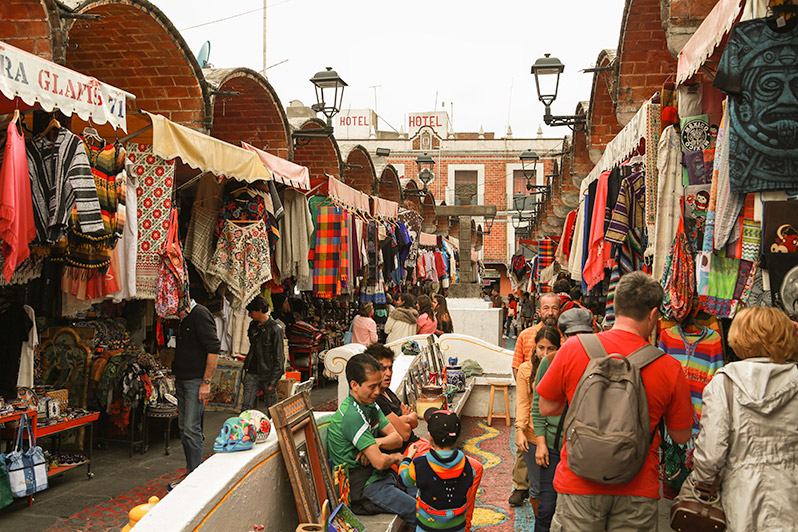 Puebla - część bazarowa