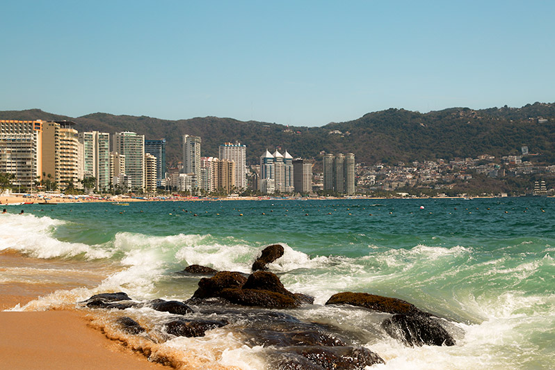 Wybrzeże w Acapulco
