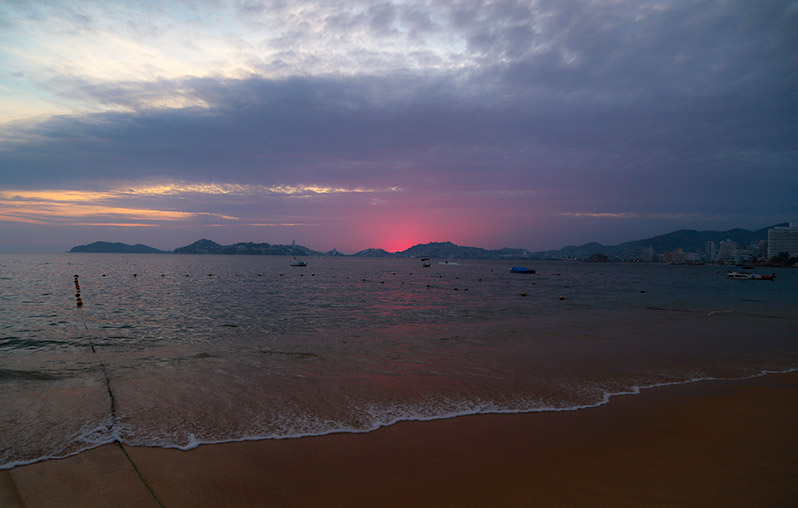 Zachód słońca w Acapulco