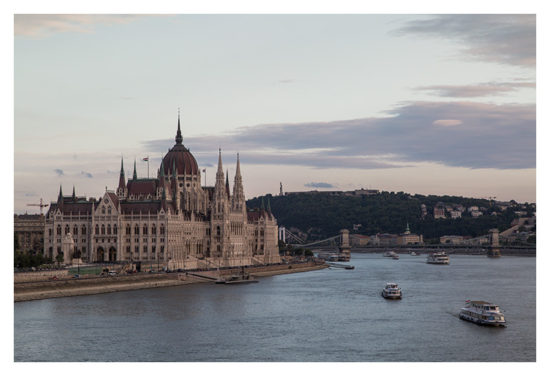 Panorama Budapesztu z Mostu przy Wyspie Małgorzaty