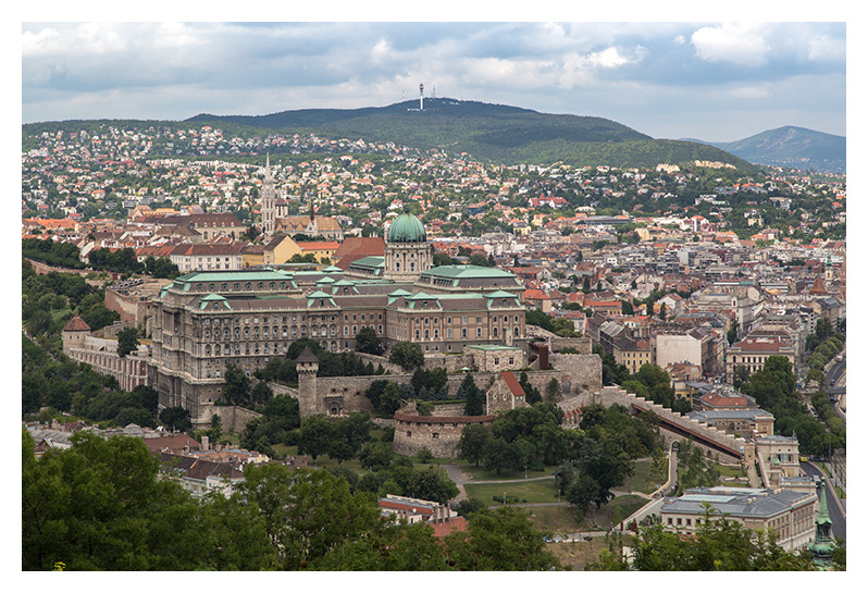Panorama Budapesztu - widok z Góry Gellerta