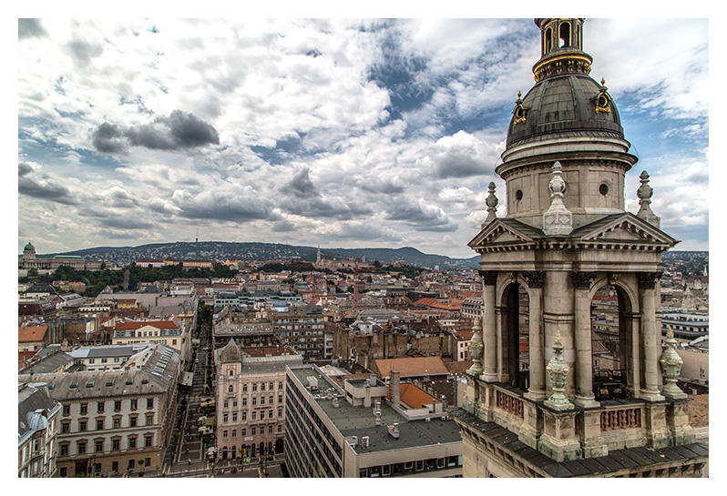 Panorama Budapesztu - widok z Bazyliki św. Stefana