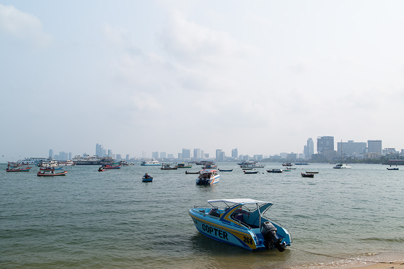 Znalezienie łodzi w Pattaya nie stanowi problemu.